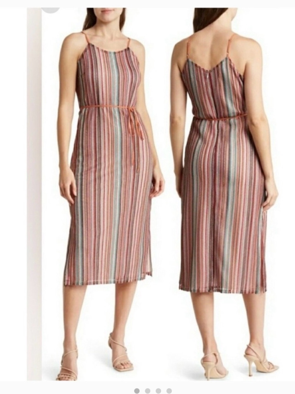 Sam Edelman Multicolor Striped Midi Dress